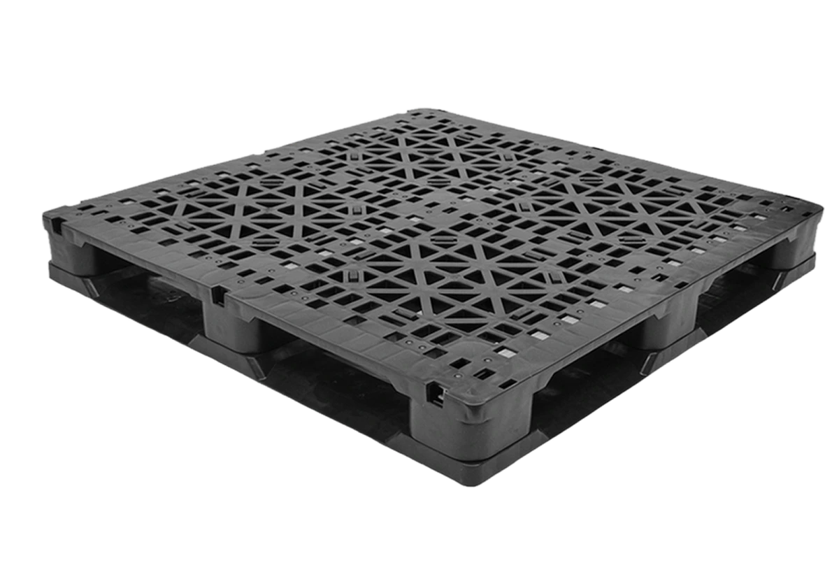 An APS recycled HDPE pallet, designed to be recovered and reused